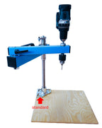 Portable drill guide for perpendicular drilling with standard stand