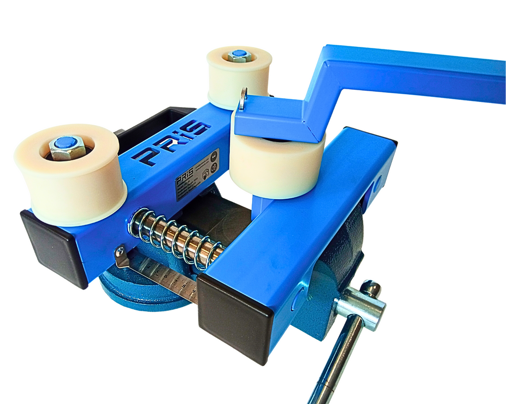 Roller Bender placed in vice detail view