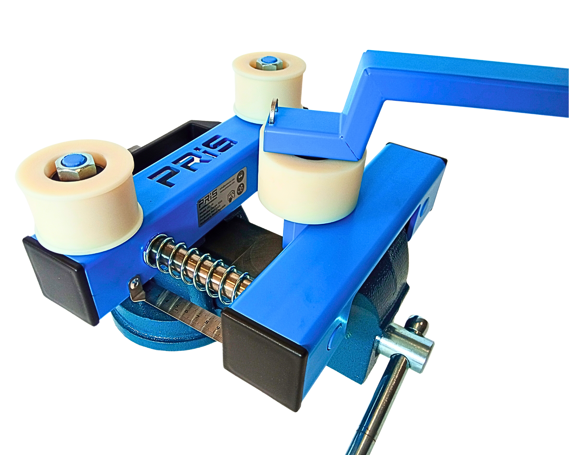 Roller Bender placed in vice detail view