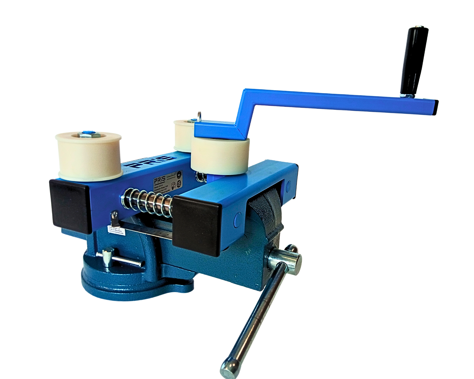 Roller Bender placed in vice detail view